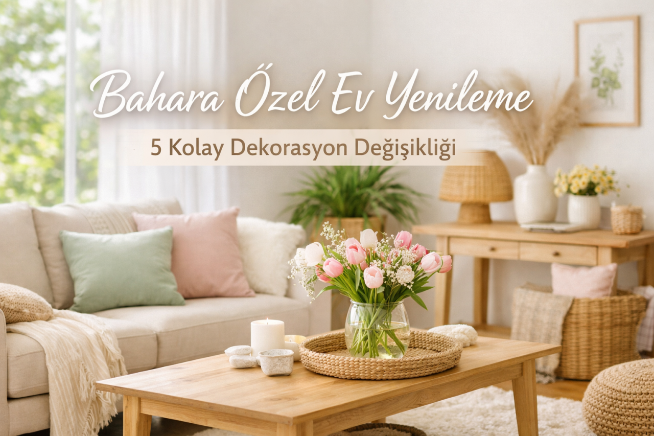  Bahara Özel Ev Yenileme: 5 Kolay Dekorasyon Değişikliği