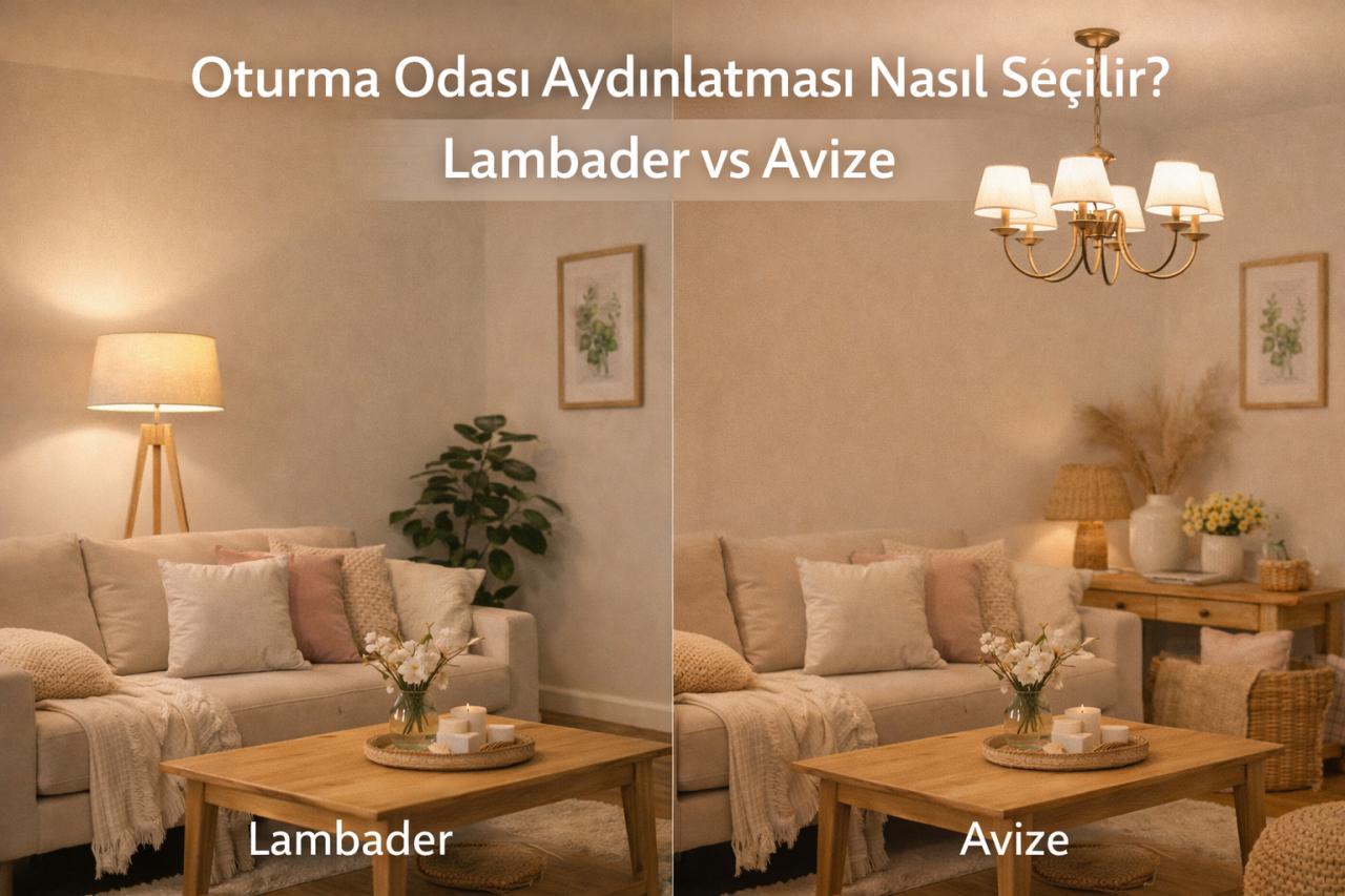 Oturma Odası Aydınlatması Nasıl Seçilir? Lambader vs Avize