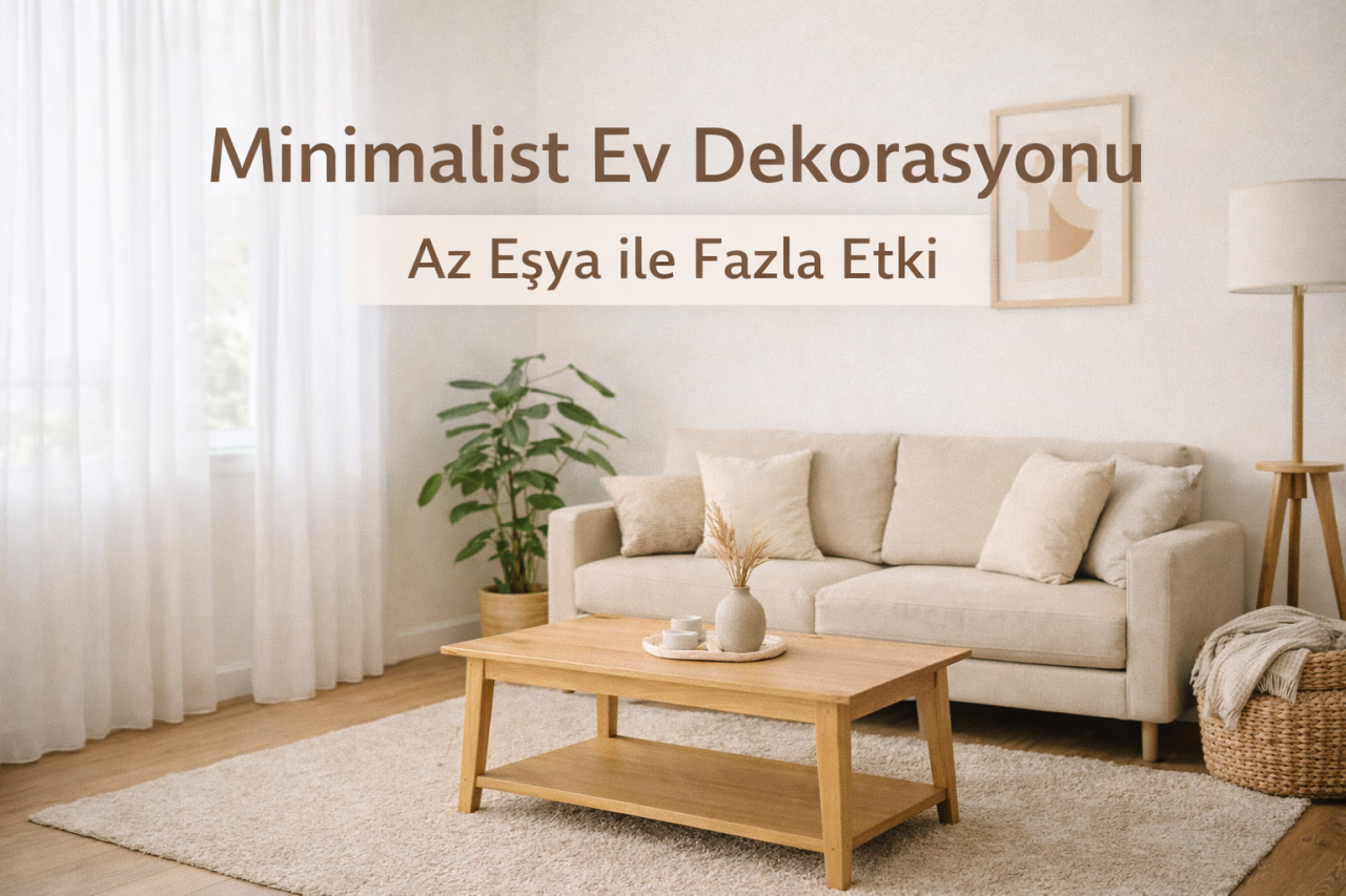 Minimalist Ev Dekorasyonu: Az Eşya ile Fazla Etki