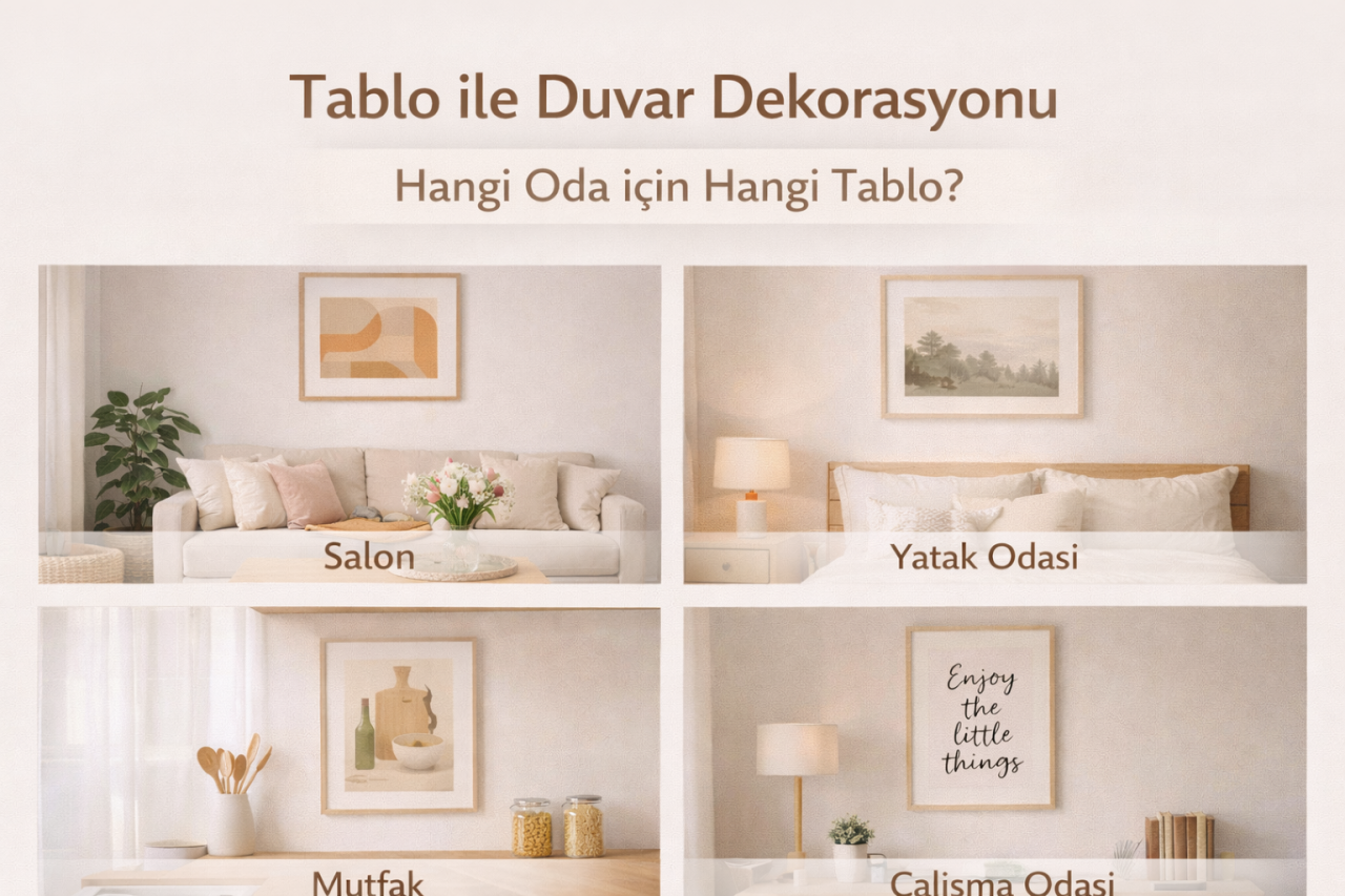 Tablo ile Duvar Dekorasyonu: Hangi Oda için Hangi Tablo?