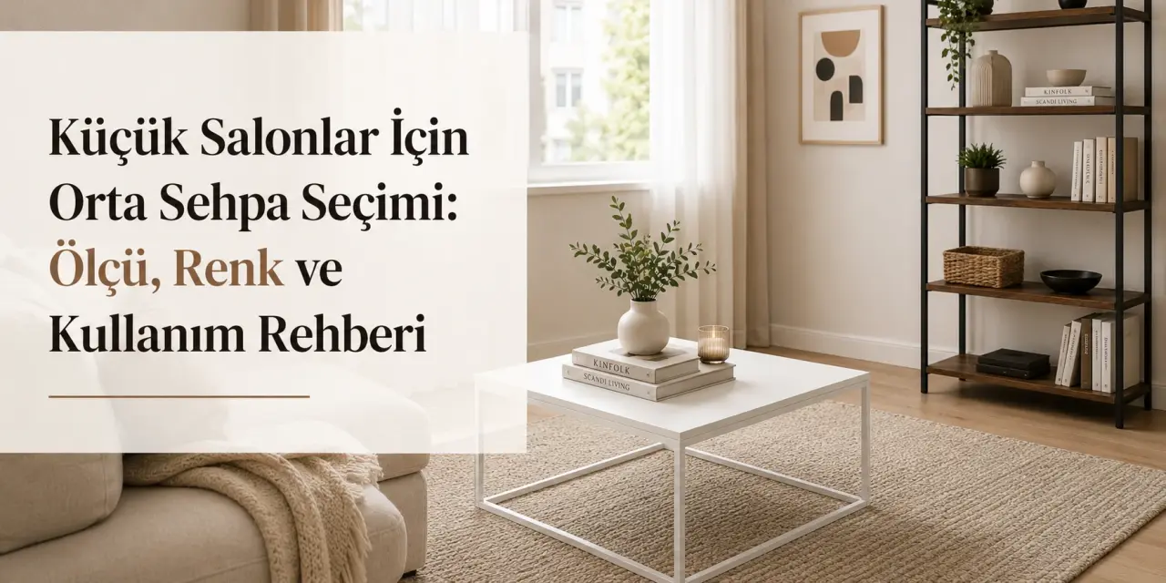 Küçük Salonlarda Orta Sehpa Seçimi: Ölçü, Renk ve Kullanım