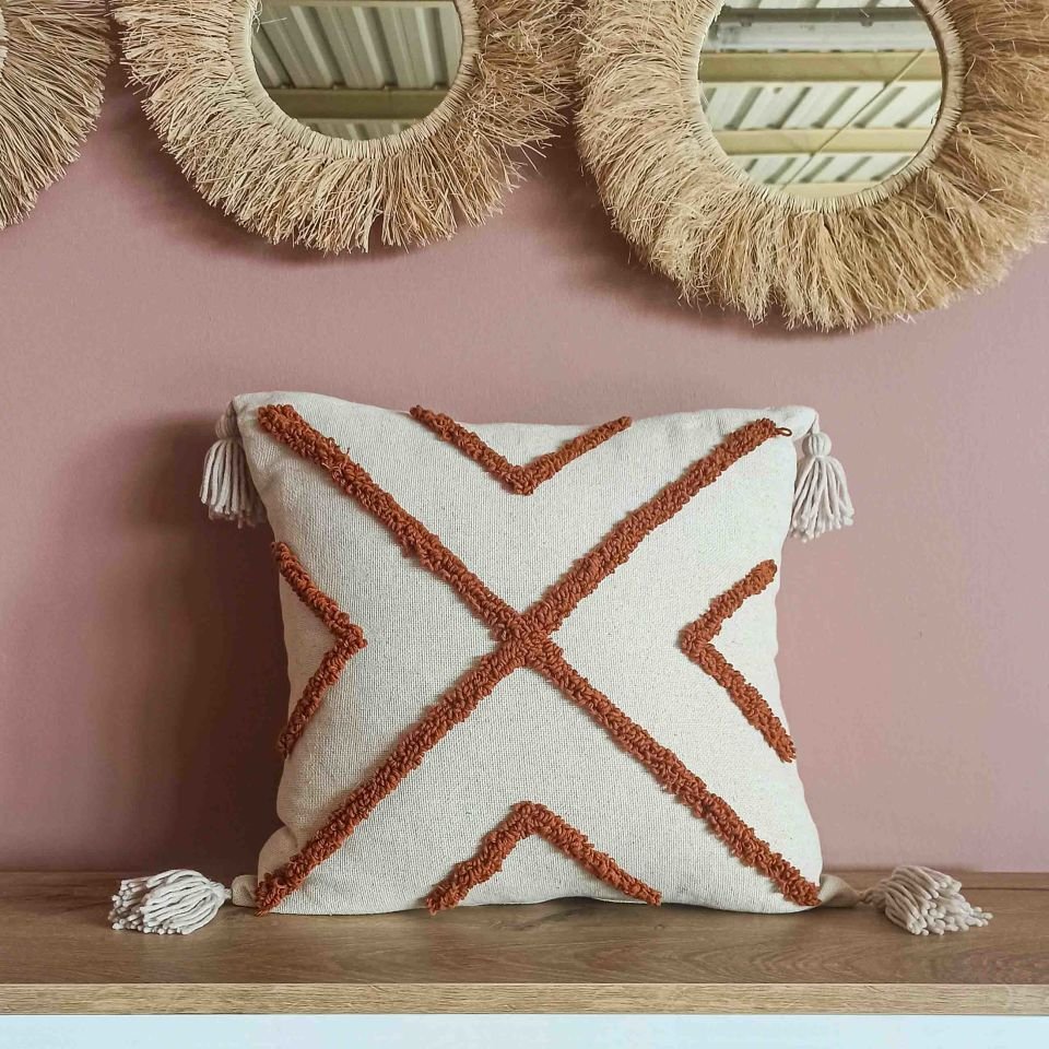 Corners Punch Yastık Kılıfı Turuncu