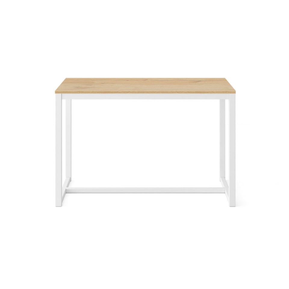 Hector 120 Yemek Masası Beyaz-Meşe