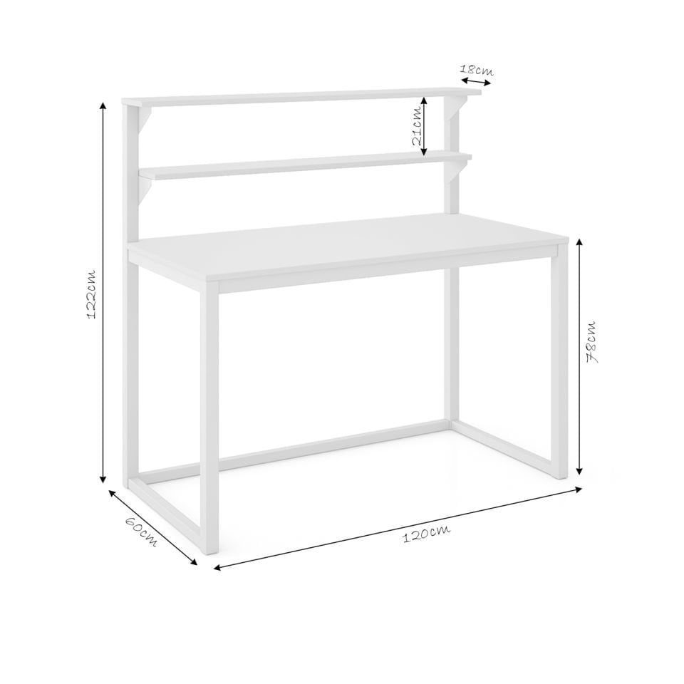Hercules 120 Çalışma Masası Beyaz