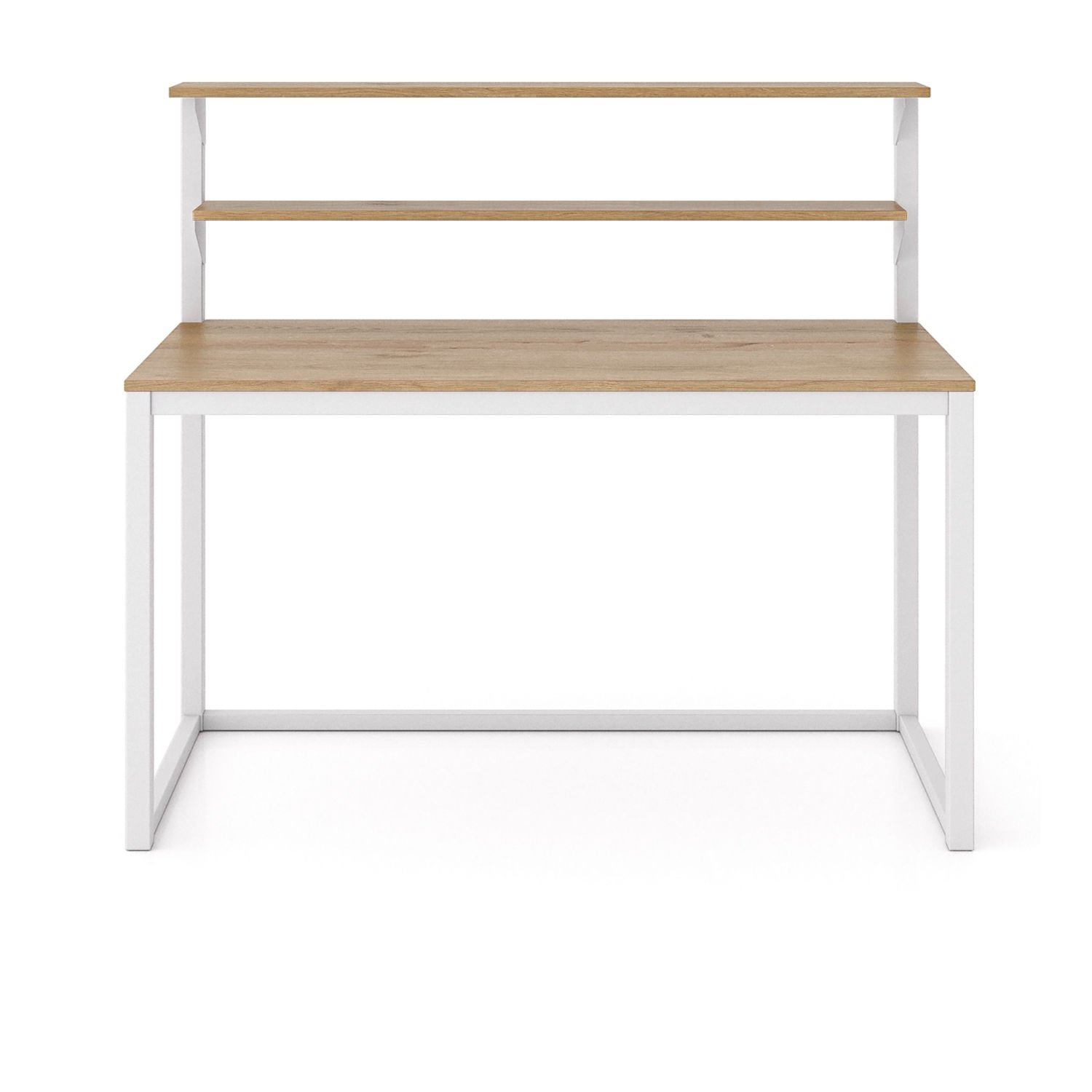 Hercules 139 Çalışma Masası Beyaz-Meşe