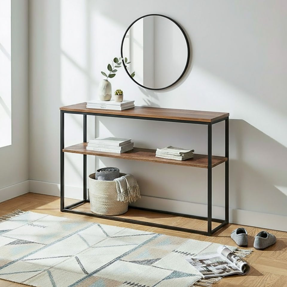 Grace 113 Dresuar Siyah-Ceviz