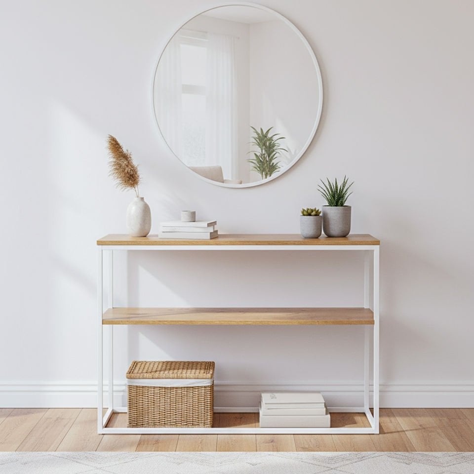 Grace 113 Dresuar Beyaz-Meşe