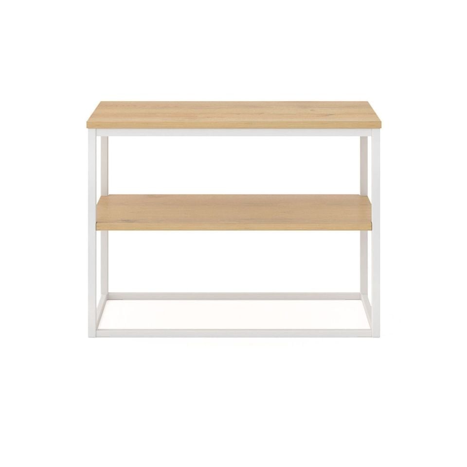 Grace 72 Komodin Beyaz-Meşe