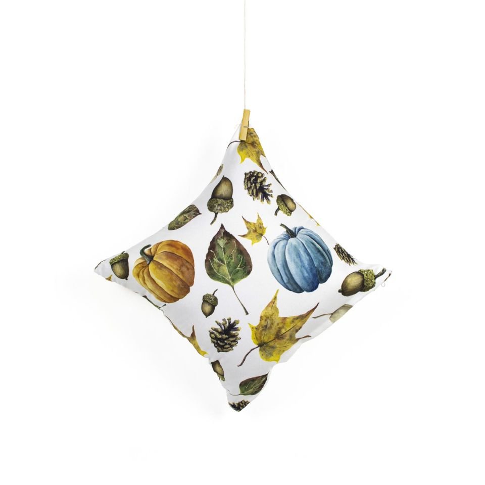 Balkabaklı Kırlent Kılıfı