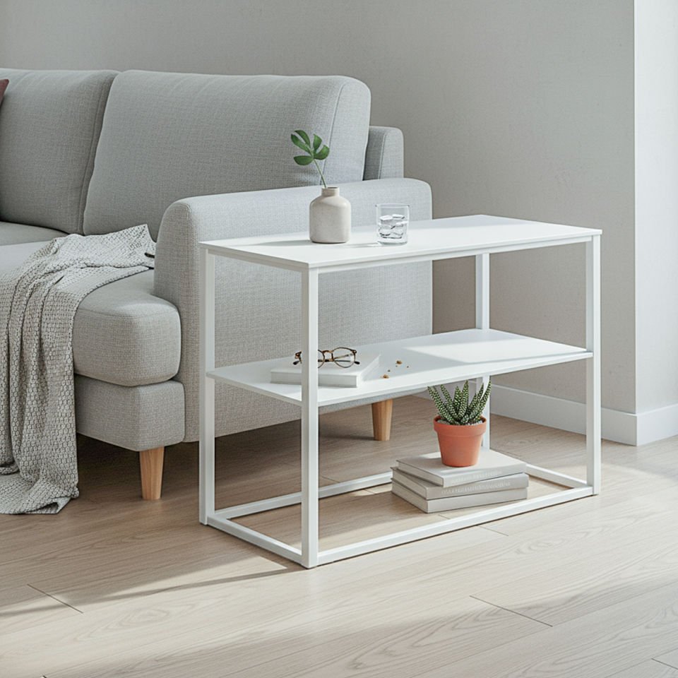 Stark 72 Yan Sehpa Beyaz