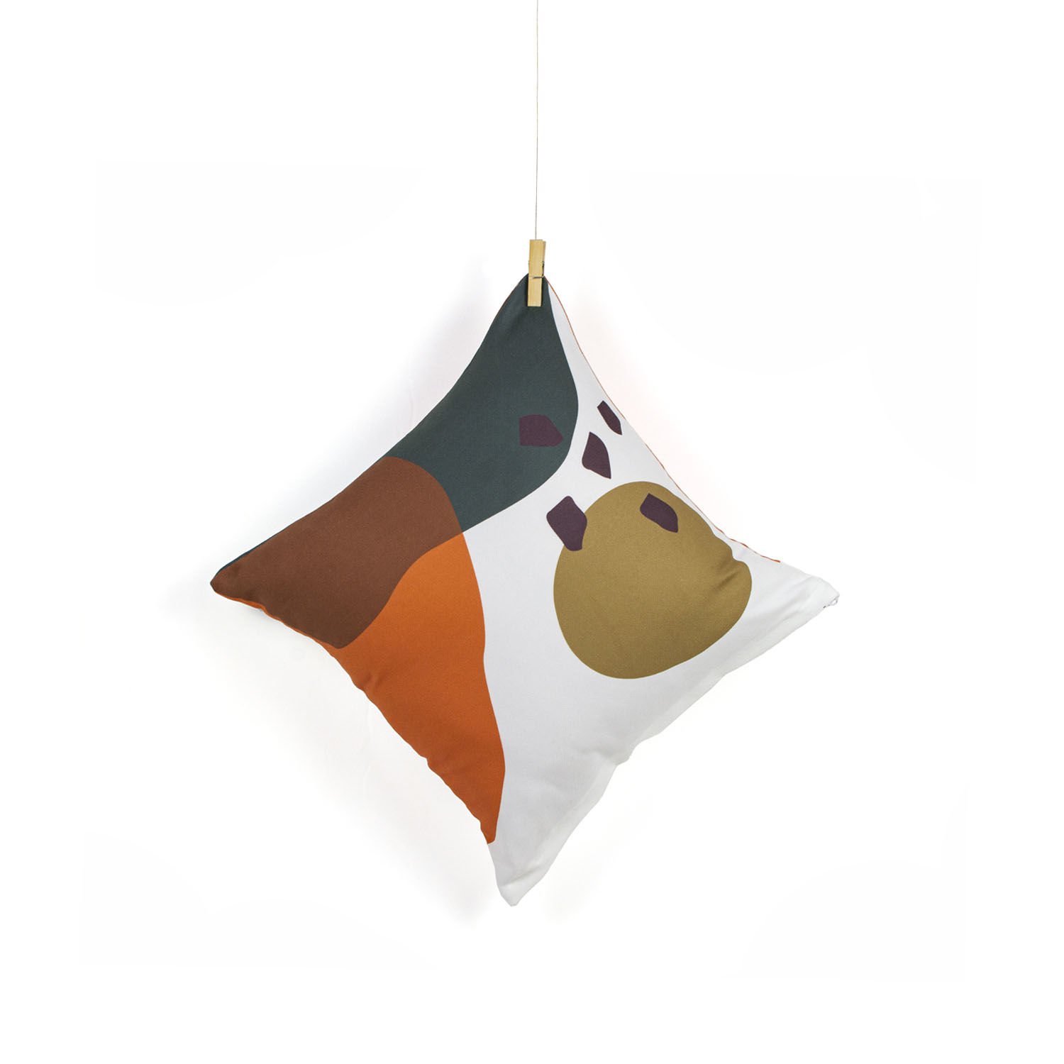 Sonbahar Renklerinde Kırlent Kılıfı