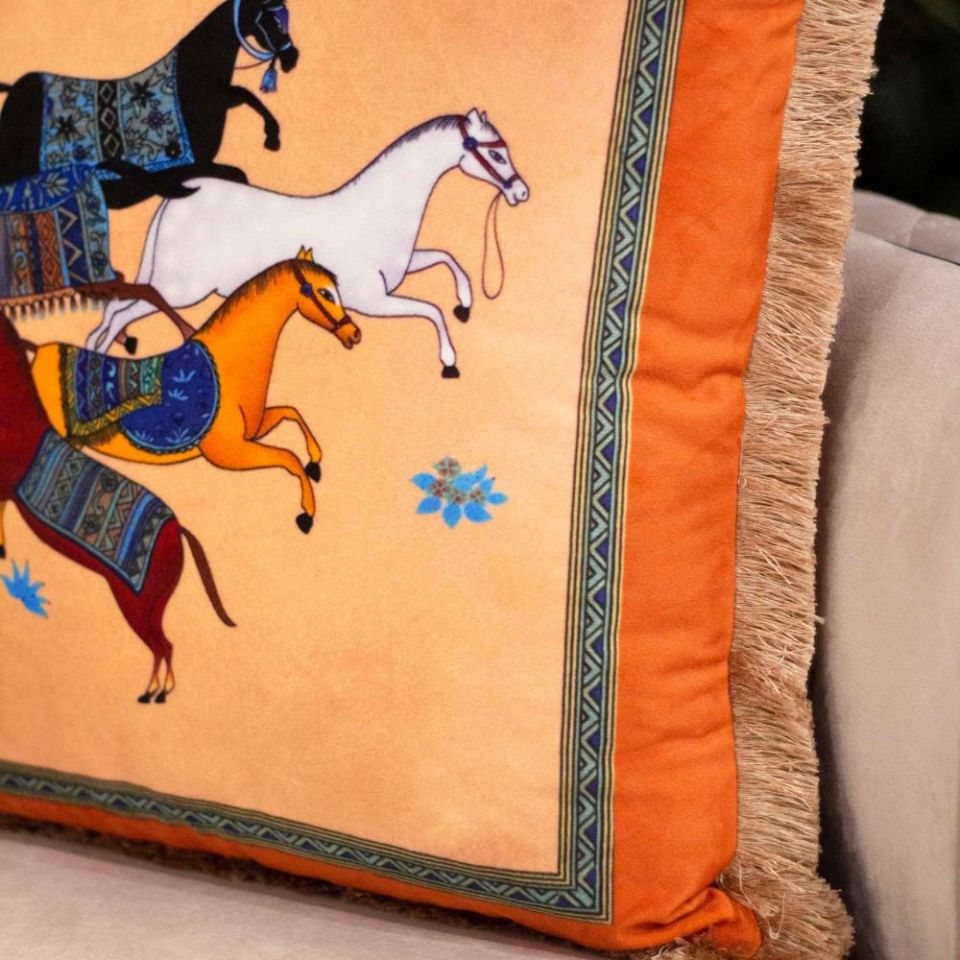 Adawall Dört Nala Kırlent Kılıfı