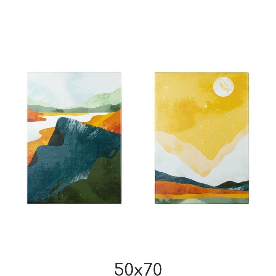 2'li Manzara Tasarım Tablo 50CMX70CM