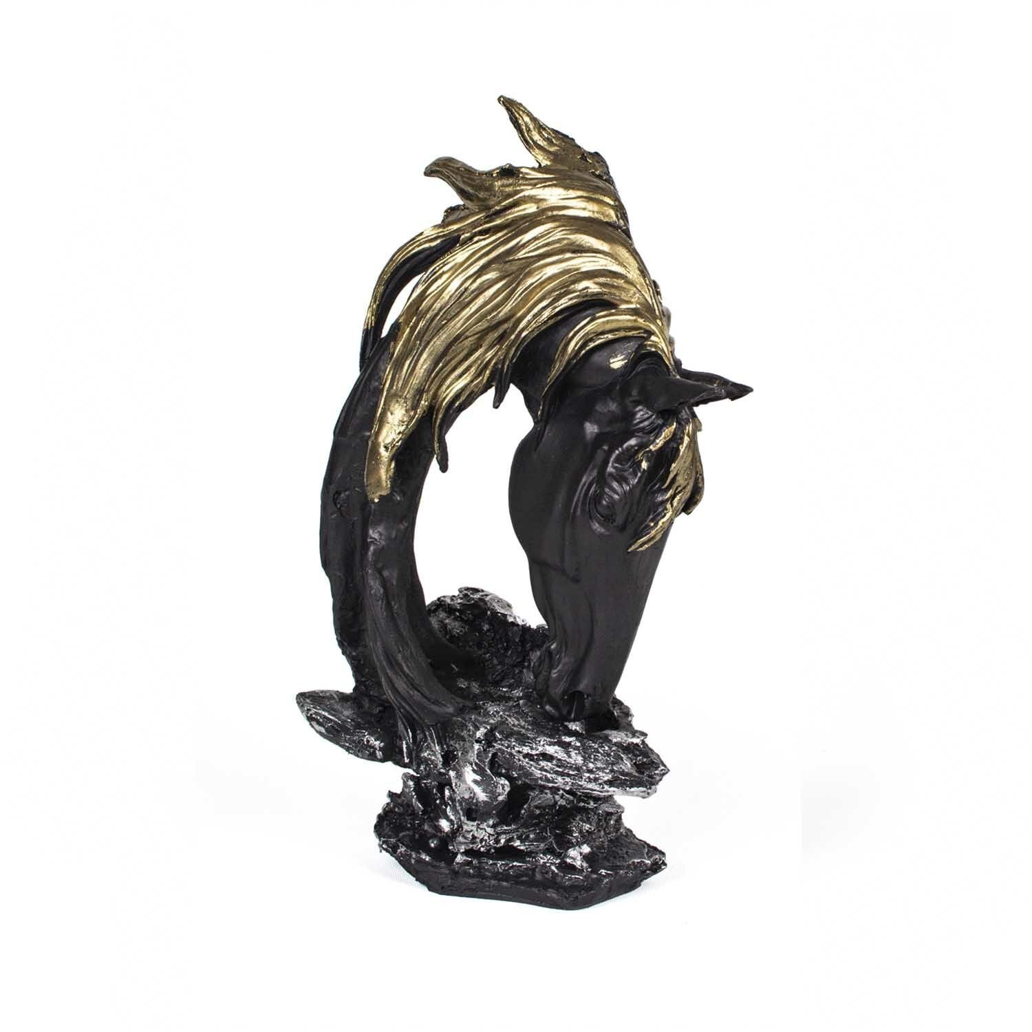 Su İçen At Heykeli Siyah