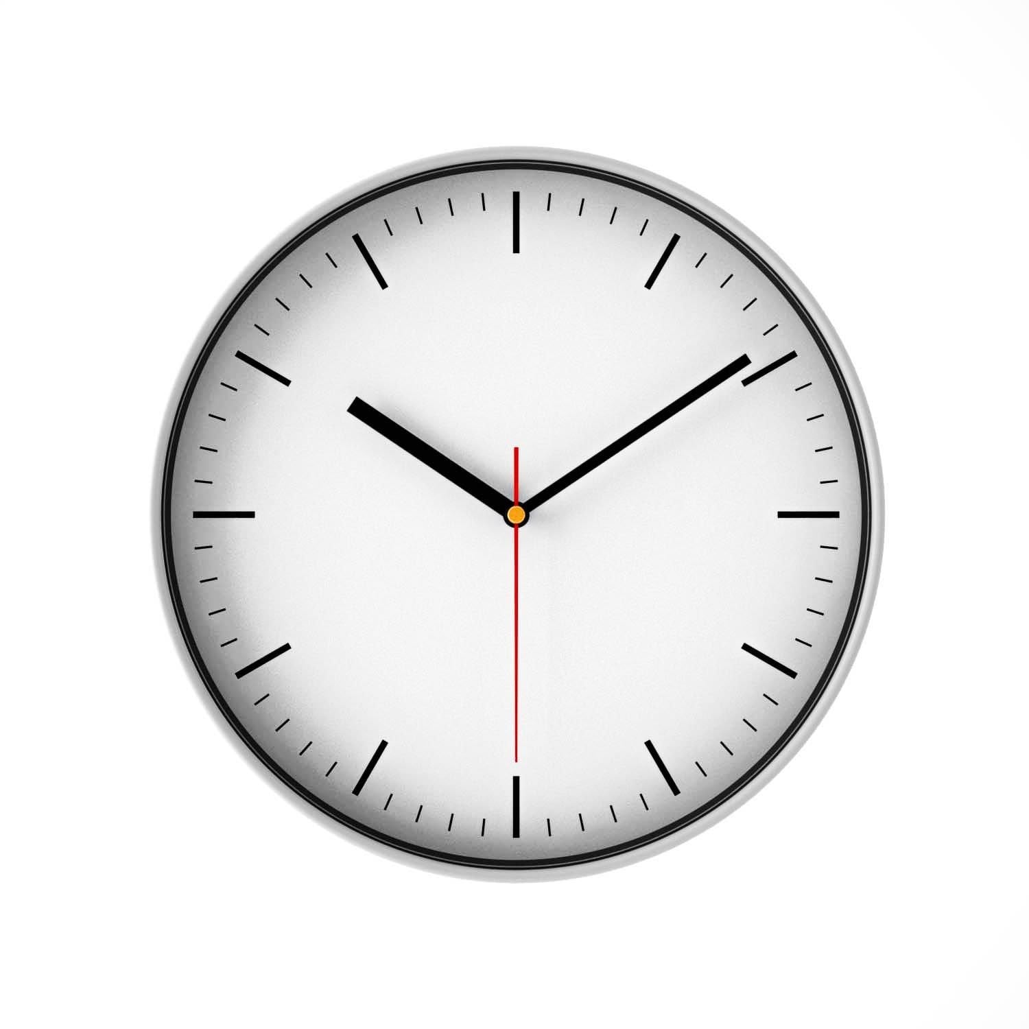 Minimalist Duvar Saati Beyaz