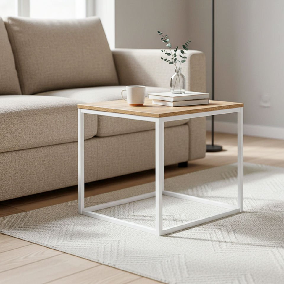 Grace's 51 Yan Sehpa Beyaz-Meşe