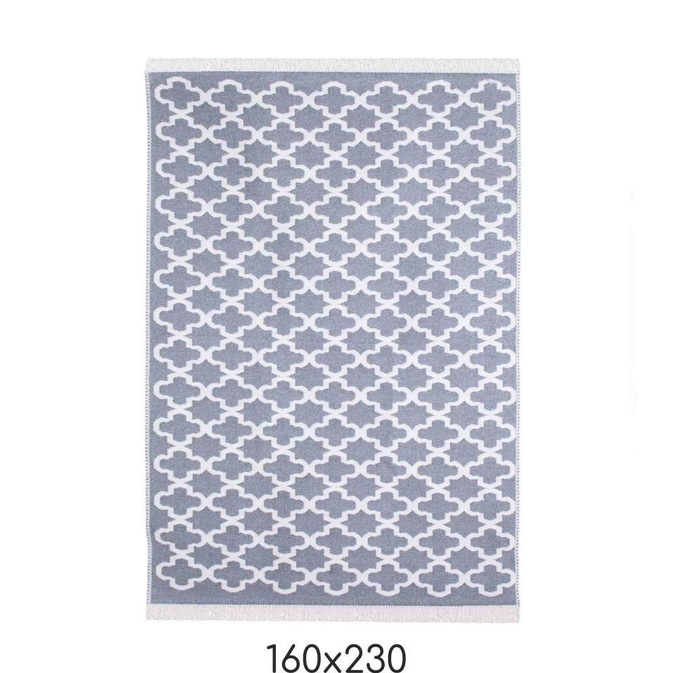 Çift Taraflı Karo Desenli Kilim