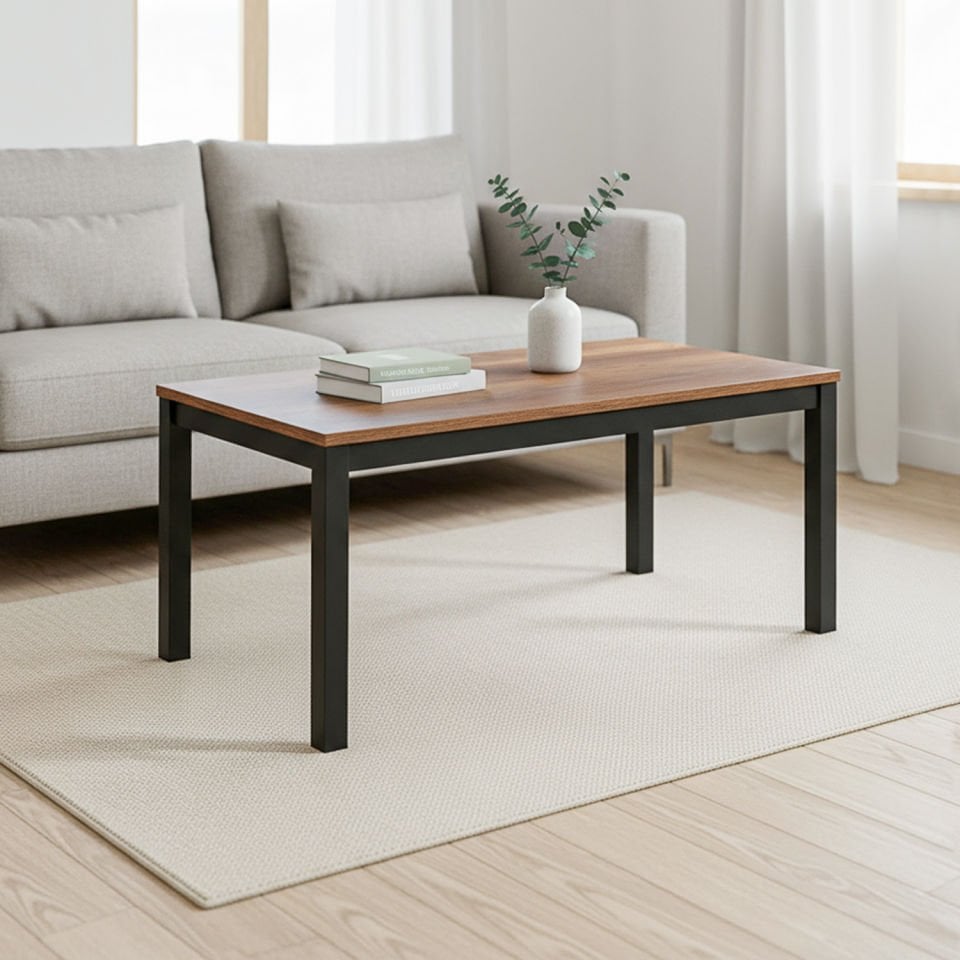 Hector 107 Orta Sehpa Siyah-Ceviz