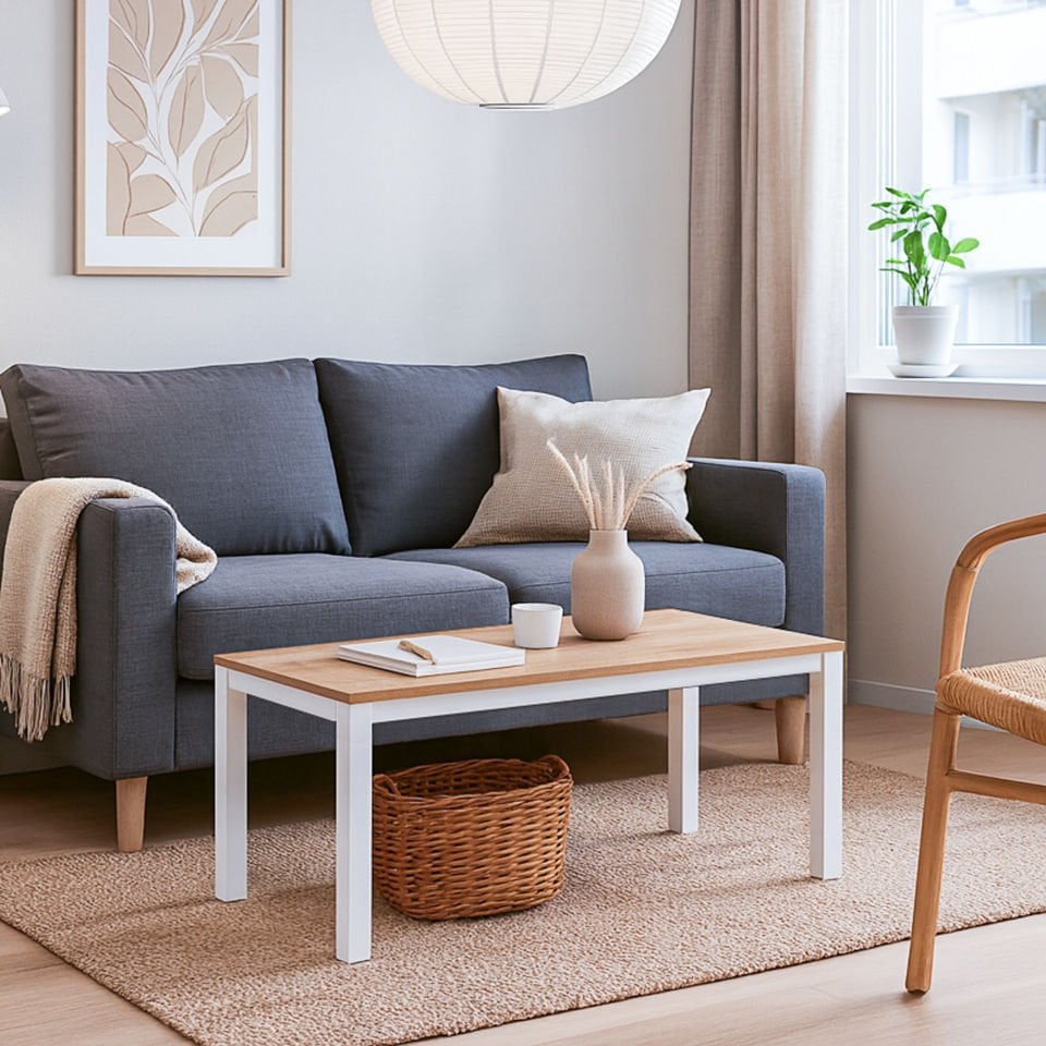 Hector 113 Orta Sehpa Beyaz-Meşe