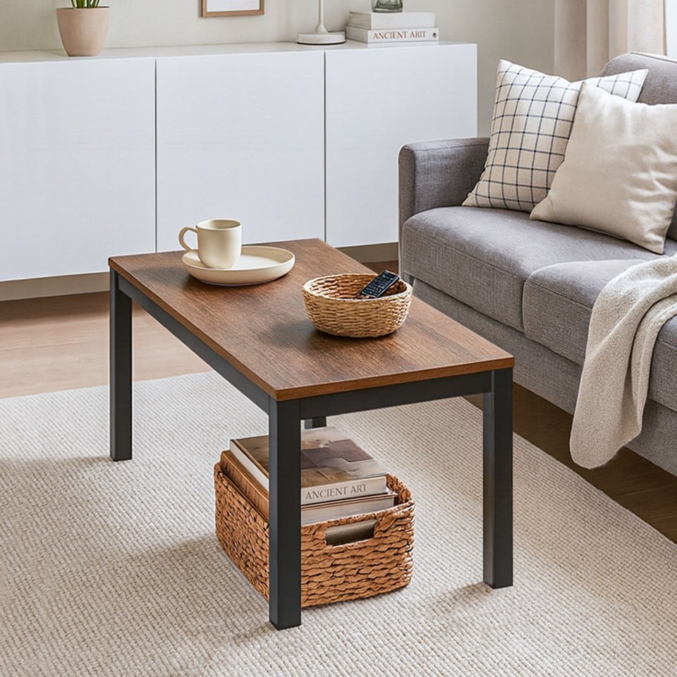 Hector 113 Orta Sehpa Siyah-Ceviz