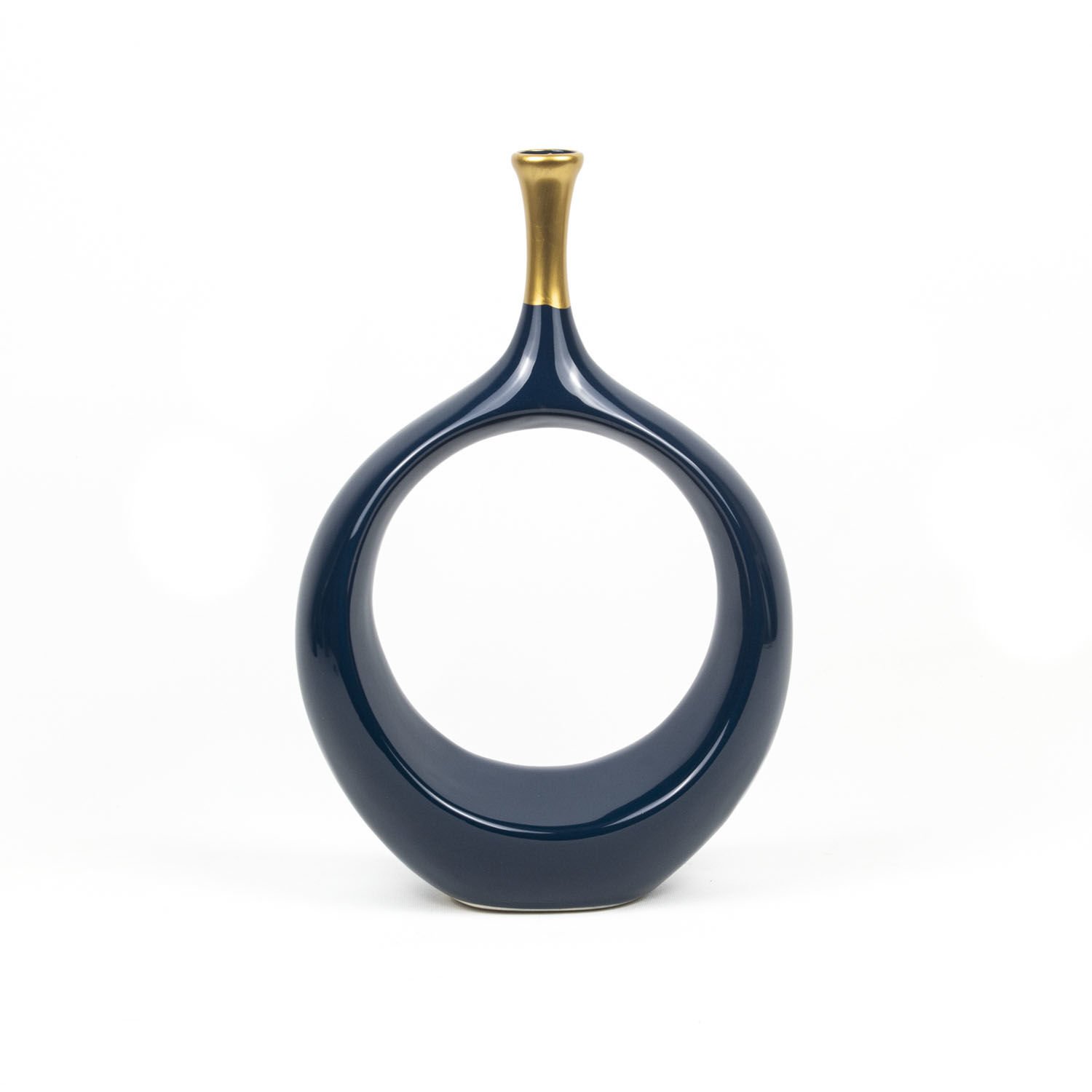 Seramik Hitit Vazo Lacivert