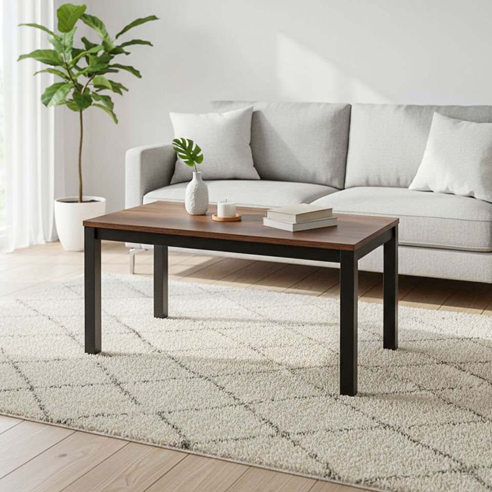 Hector 90 Orta Sehpa Siyah-Ceviz