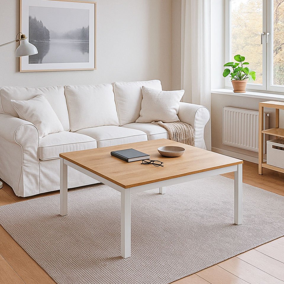 Hector's 90 Orta Sehpa Beyaz-Meşe