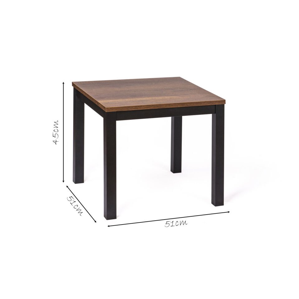 Hector's 51 Yan Sehpa Siyah-Ceviz