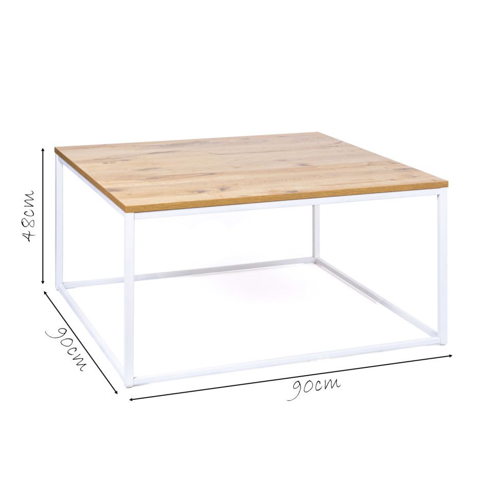 Grace's 90 Orta Sehpa Beyaz-Meşe