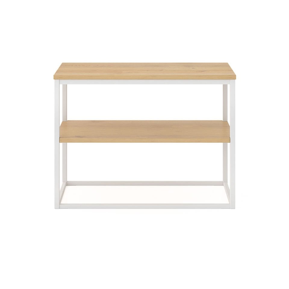 Grace 72 Yan Sehpa Beyaz-Meşe