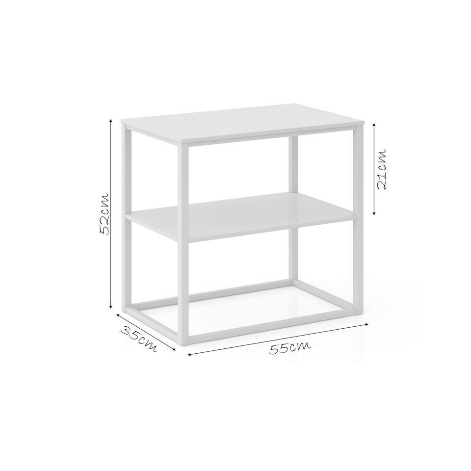 Stark'd 55 Komodin Beyaz