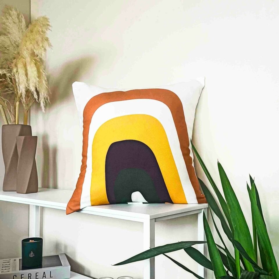 Çizgi Desenli Kırlent Kılıfı