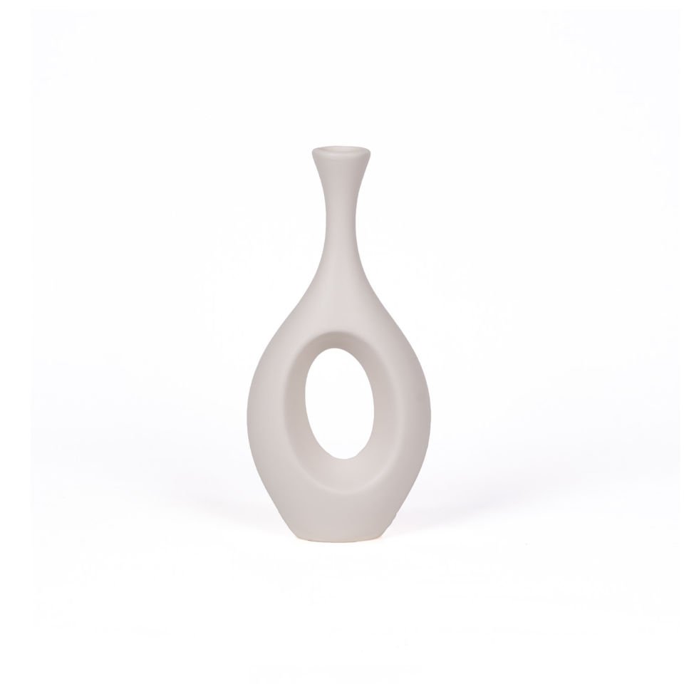 Bohem Hitit 2'li Vazo Seti Beyaz