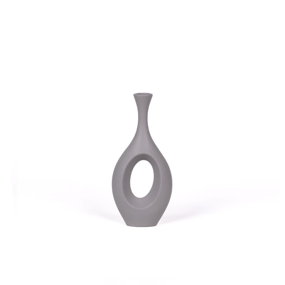 Bohem Hitit 2'li Vazo Seti Gri