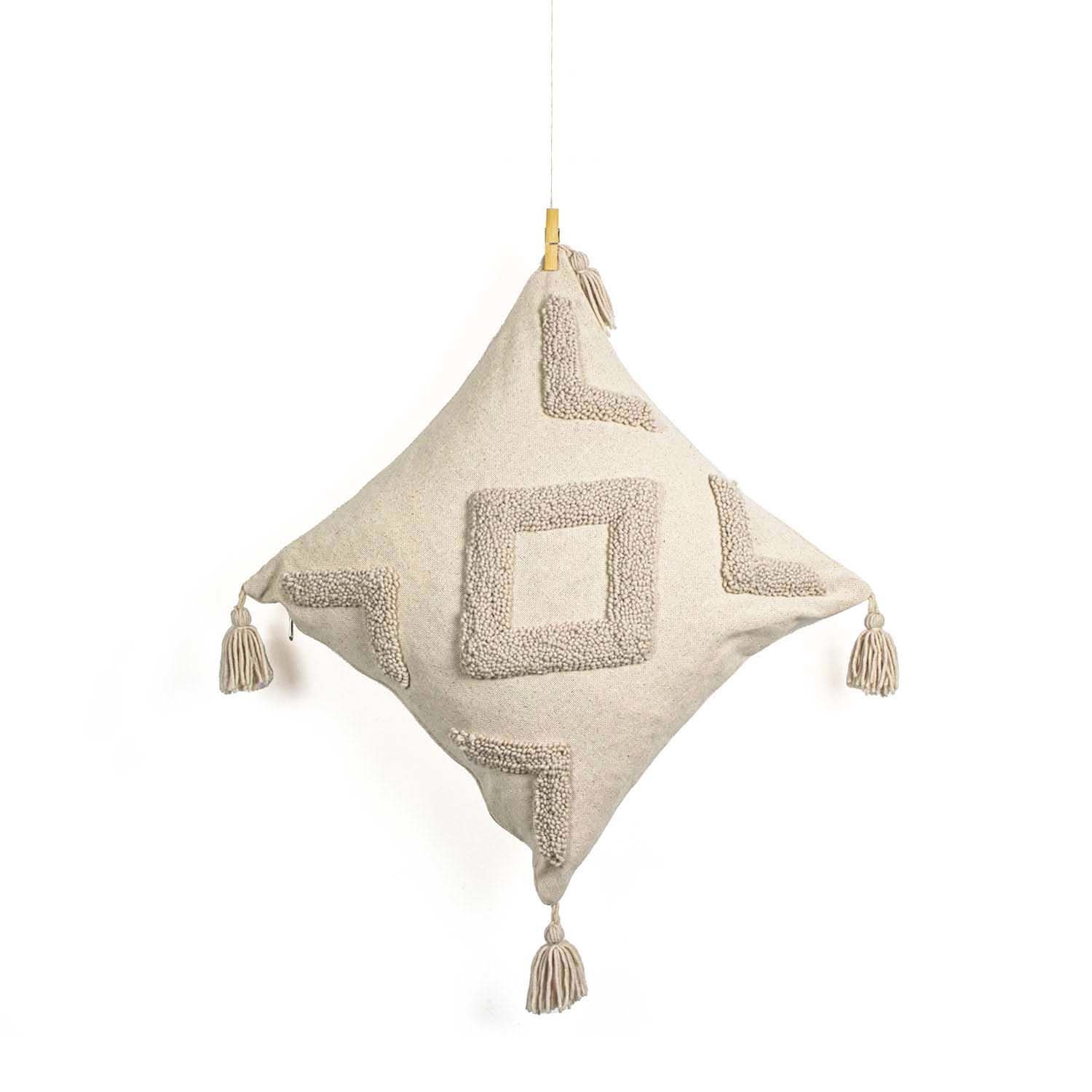 Baklava Punch Yastık Kılıfı Bej