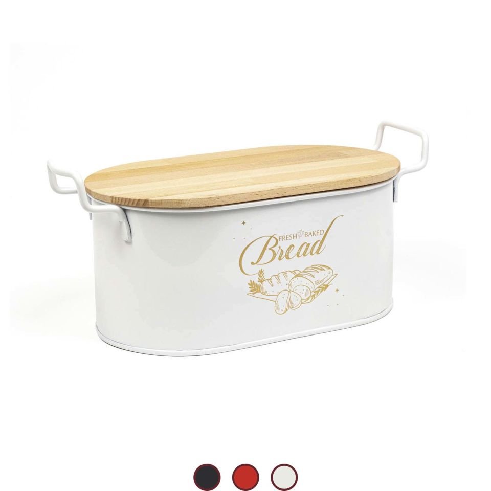 Kesme Tahtalı Baskılı Ekmeklik Beyaz