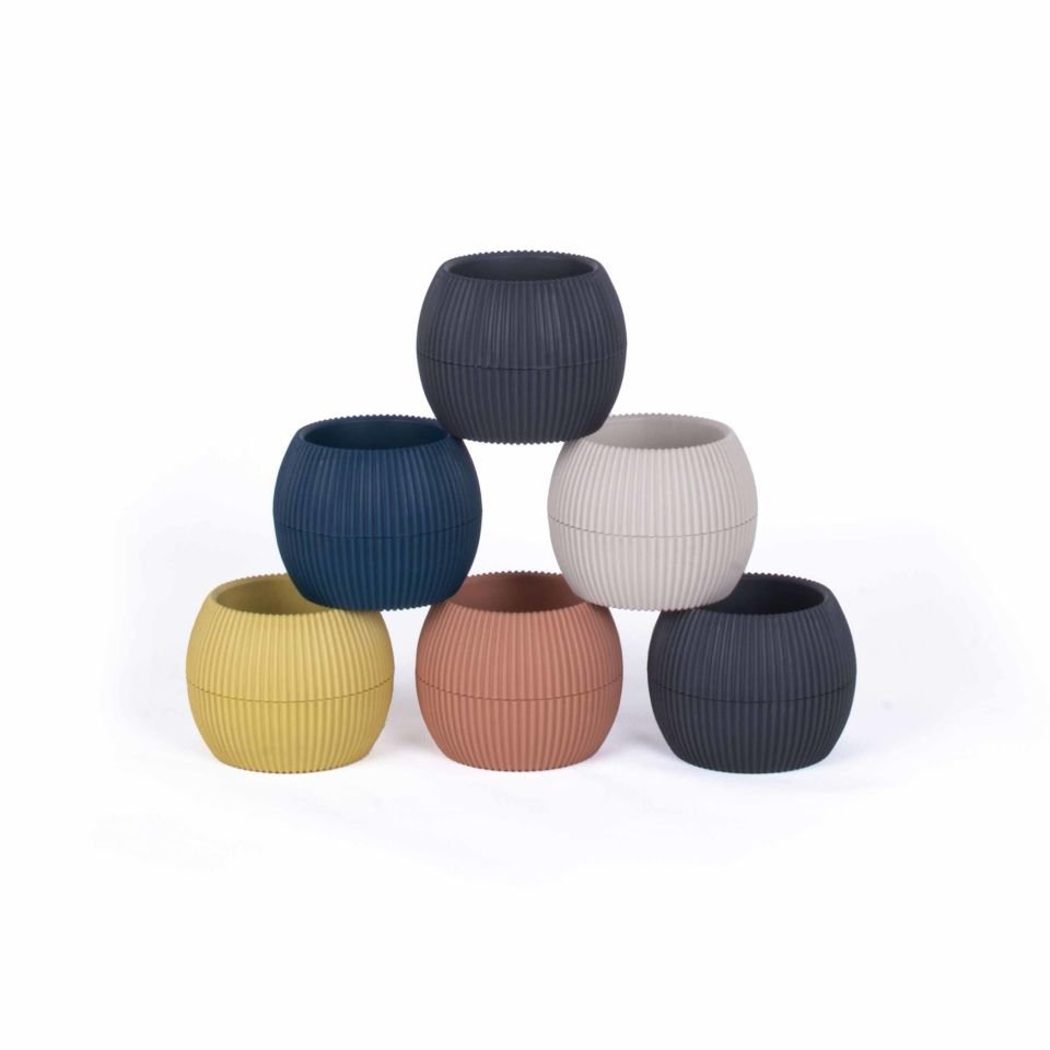 Rengarenk Daire Saksı Seti