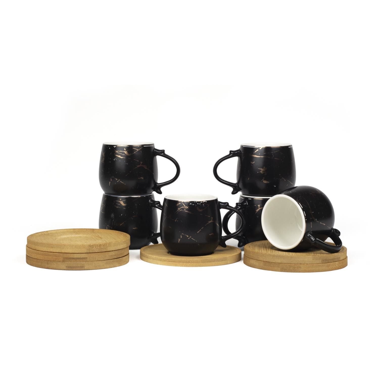 Ms Morry 6'lı Fincan Takımı Siyah