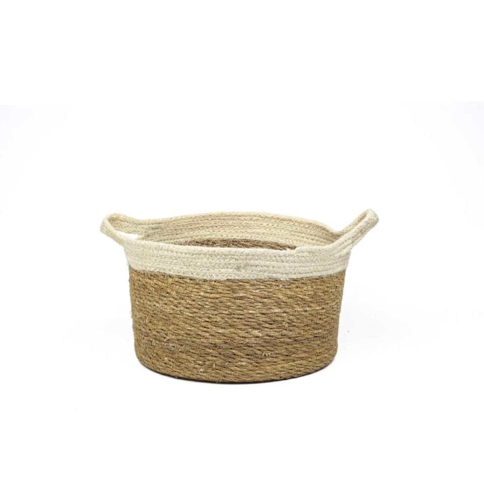 4'lü Kulplu Hasır Sepet