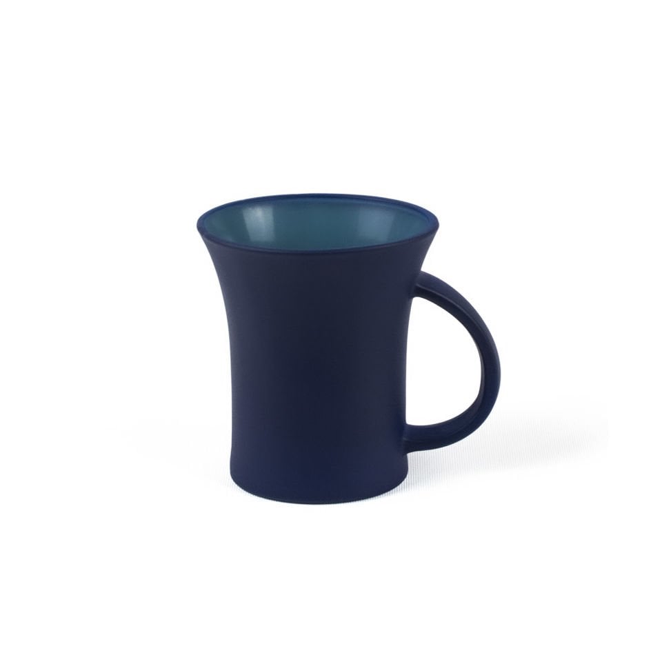 2'li Oval Mat Bardak Lacivert / Yeşil