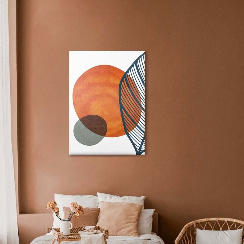 Yaprak Desenli Tasarım Tablo 50CMX70CM