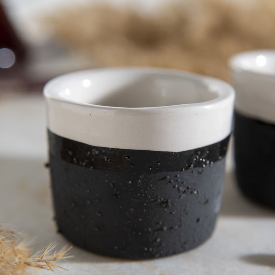 Doku 2'li Espresso Bardak Seti Siyah