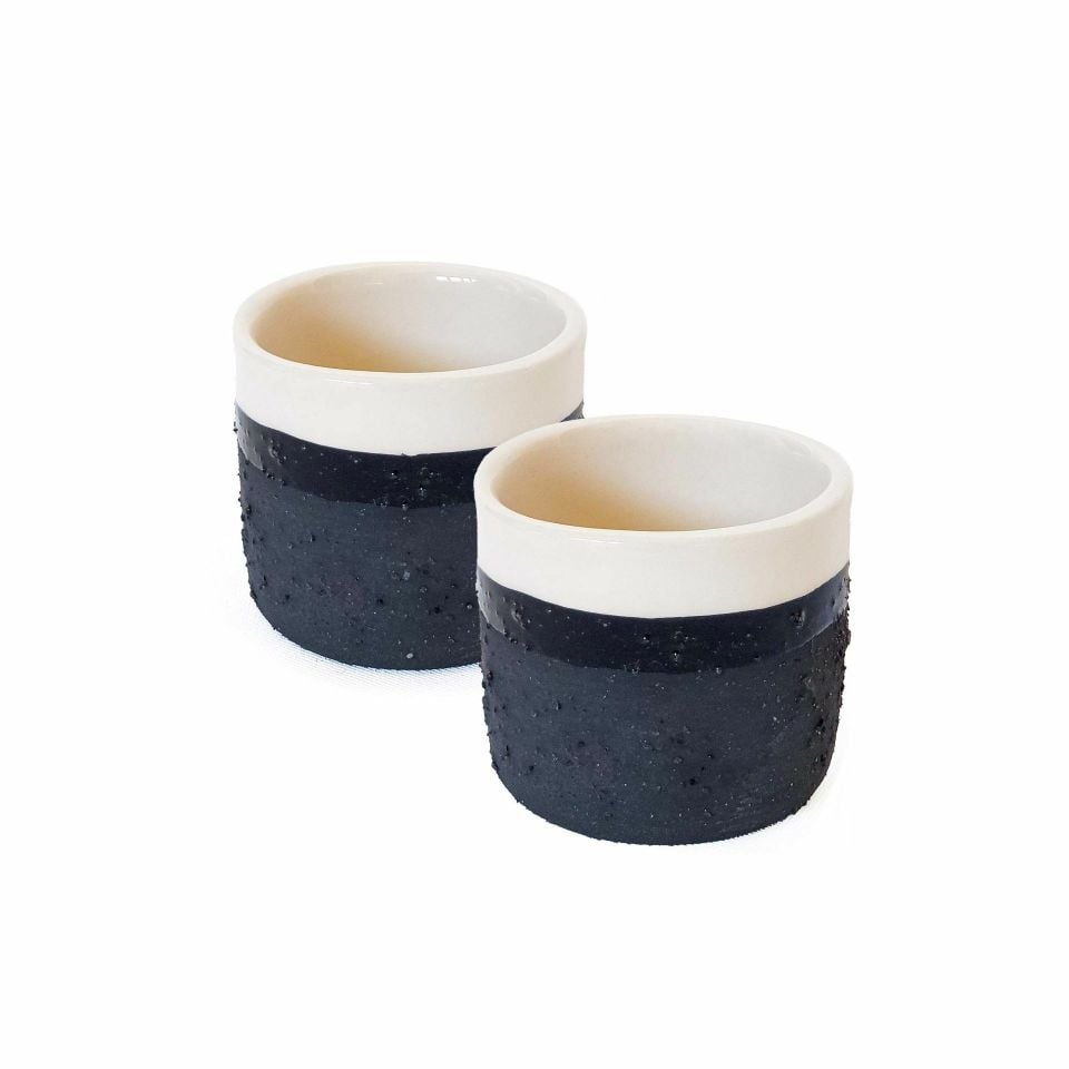 Doku 2'li Espresso Bardak Seti Siyah