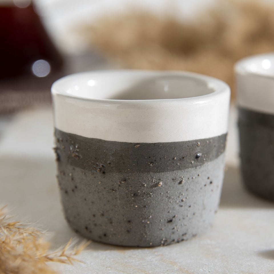 Doku 2'li Espresso Bardak Seti Gri