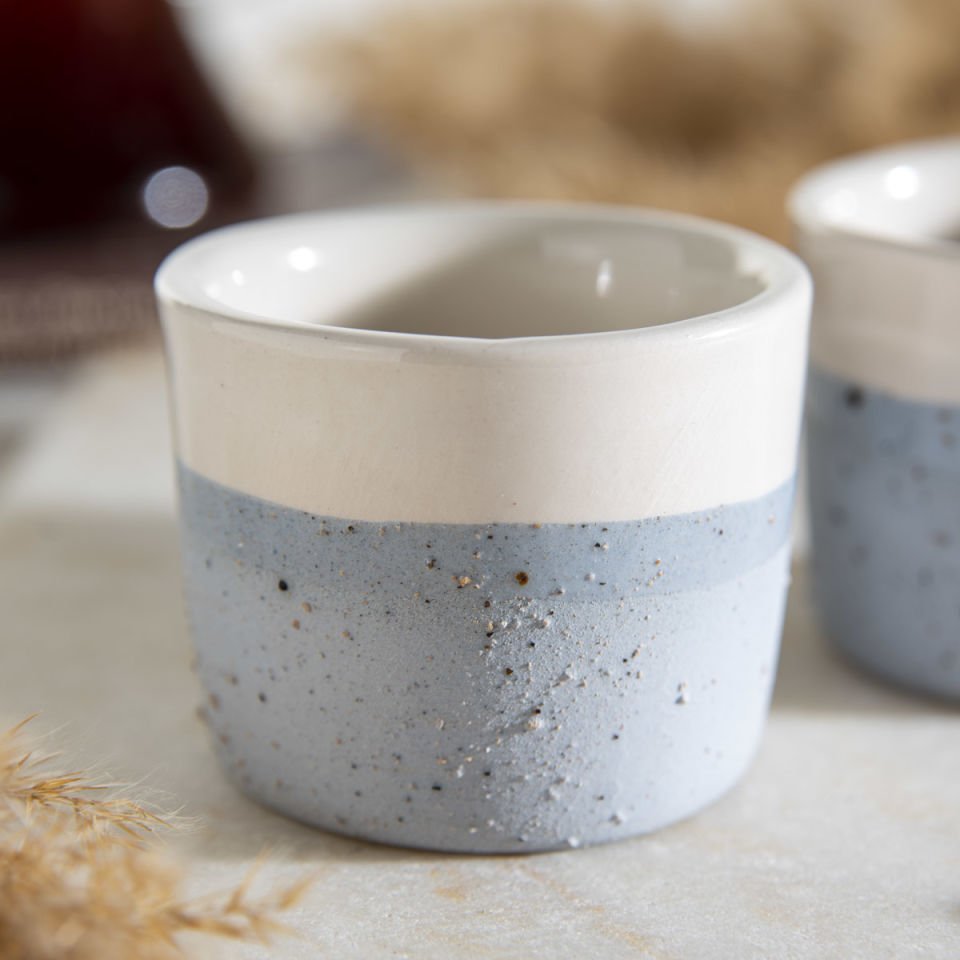 Doku 2'li Espresso Bardak Seti Açık Mavi