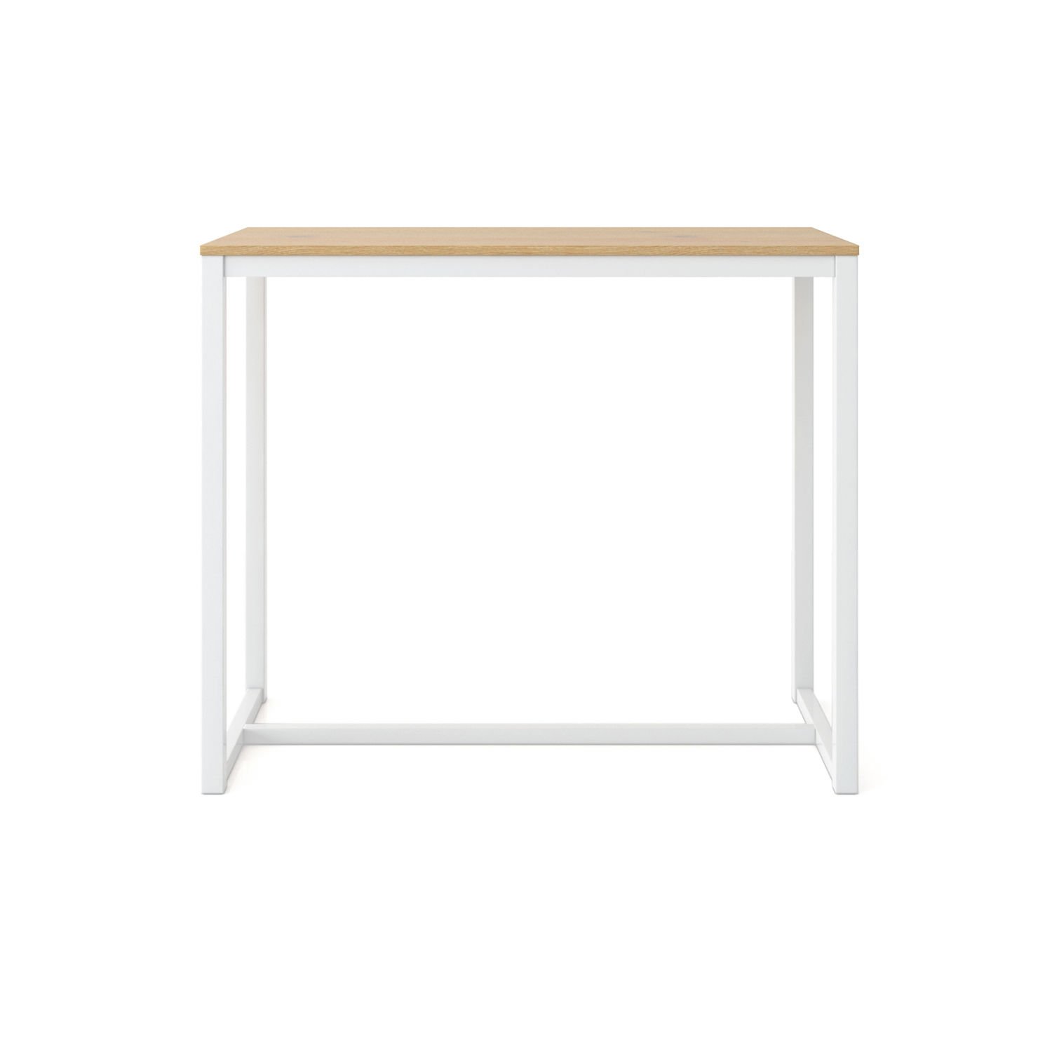 Hector 120 Bar Masası Beyaz-Meşe