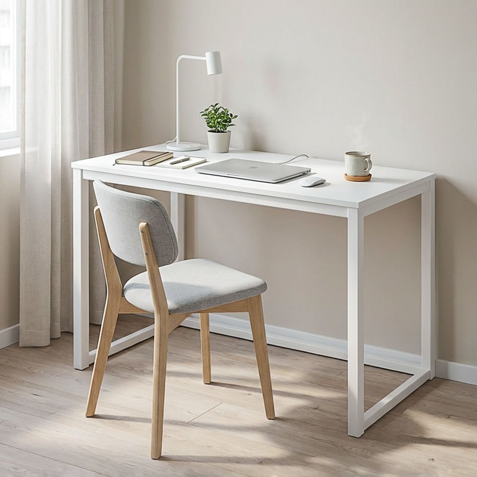 Hector 120 Çalışma Masası Beyaz-Beyaz