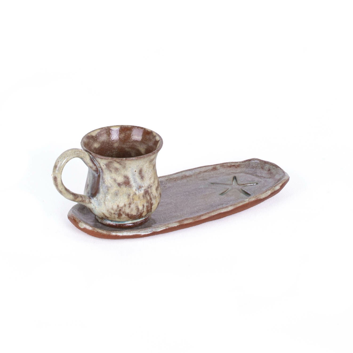 Datça Tabaklı Fincan Krem