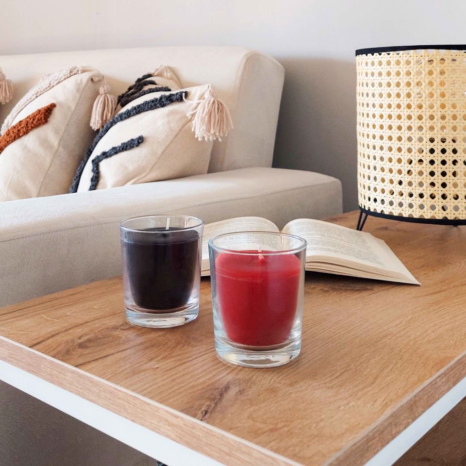 Bardakta Mum Kırmızı