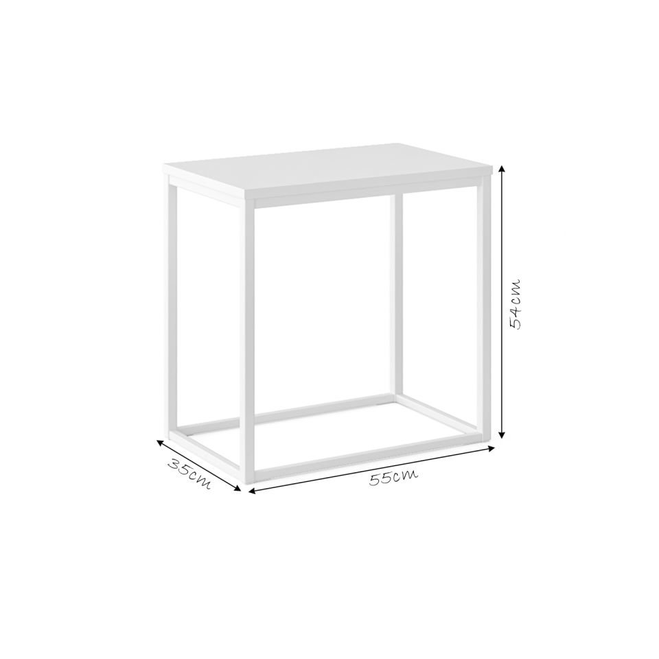 Grace 55 Komodin Beyaz-Beyaz